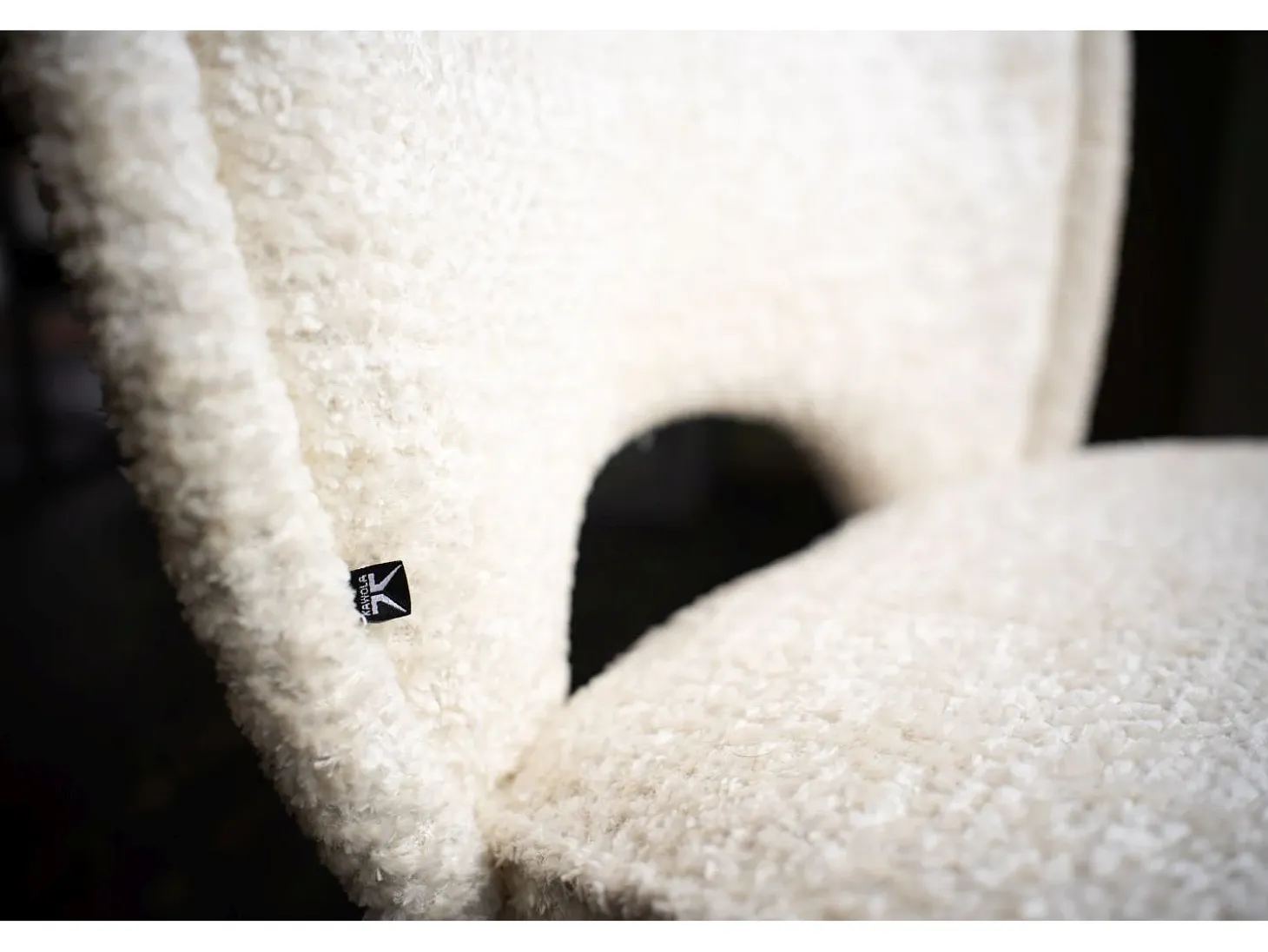 Silla tapizada - blanco crema Tejido - JONA