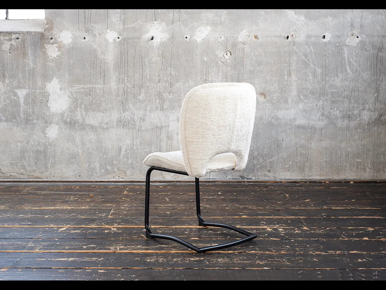 Silla tapizada - blanco crema Tejido - JONA