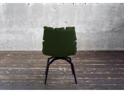 Silla tapizada - Verde Tejido - BARO
