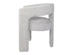 Silla tapizada 62x75x58 cm gris plata Leith LET71G
