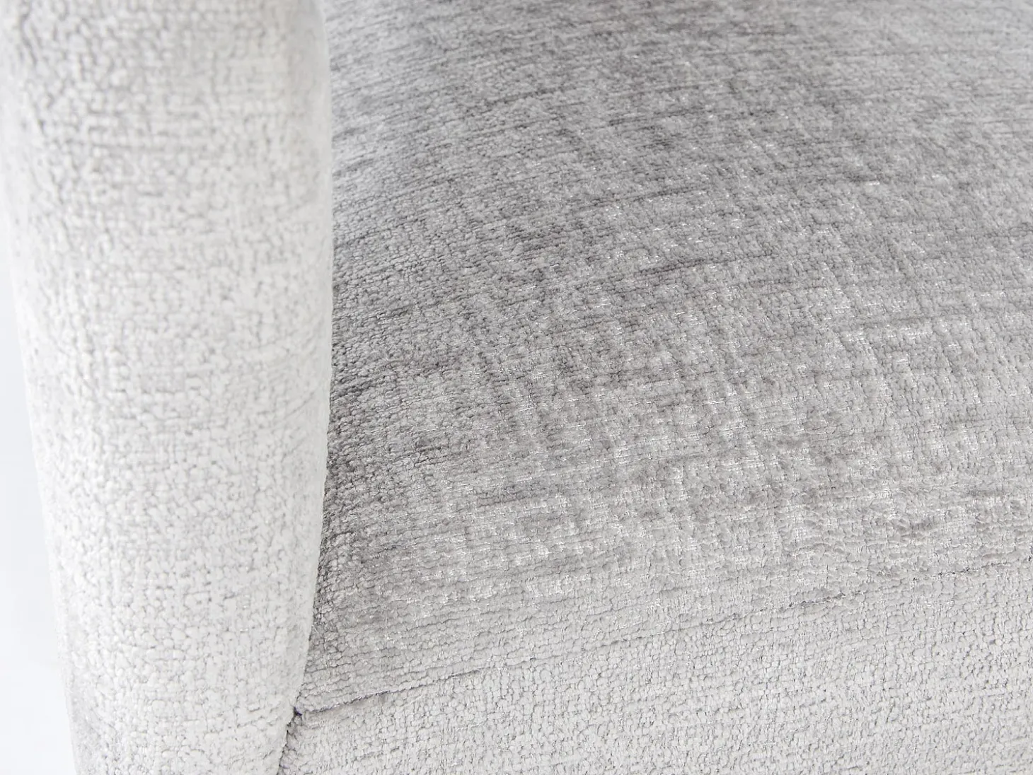 Silla tapizada 62x75x58 cm gris plata Leith LET71G