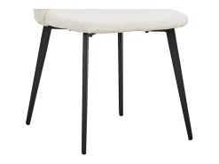Silla TOLO Tela Bouclé Blanca, dimensiones H80 x L51 x P55, ideal para tu cocina o comedor.