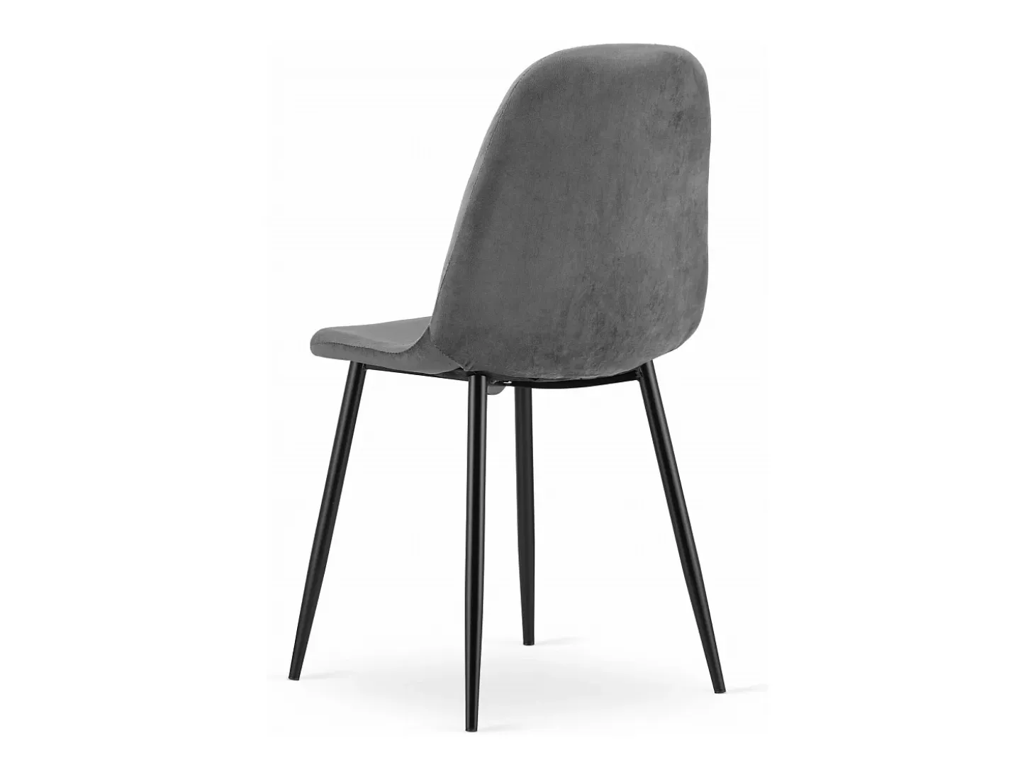 Silla Valora COMO, terciopelo gris oscuro, diseño ergonómico x3