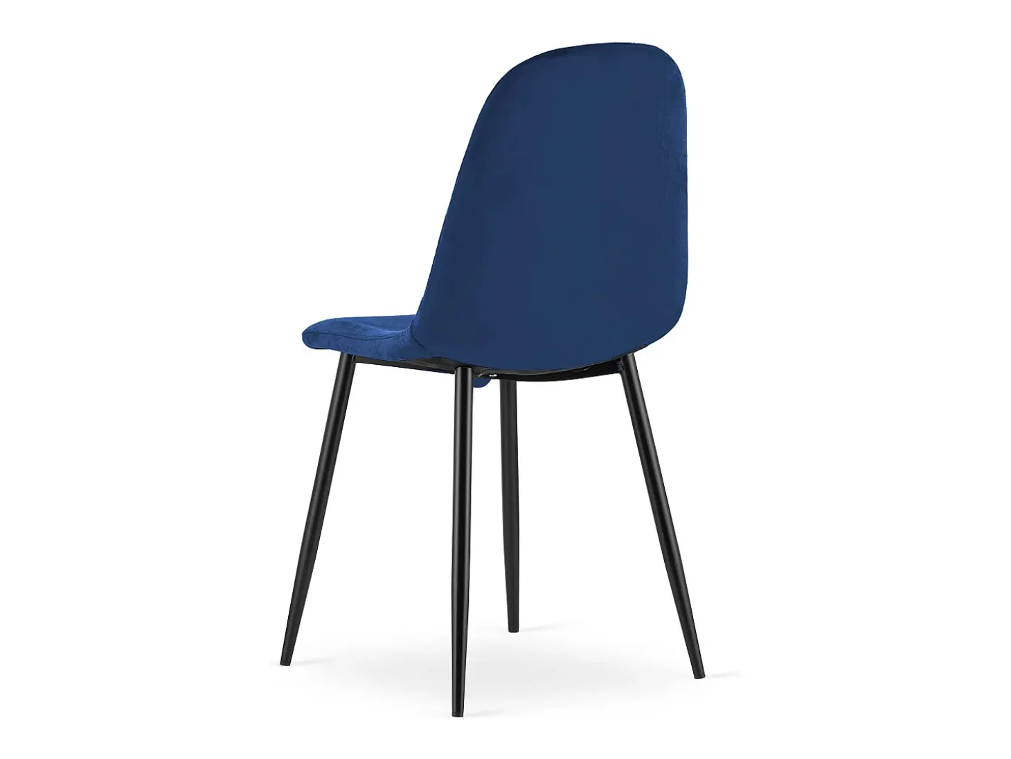 Silla Valora DAPI, terciopelo azul marino, diseño moderno (x4)