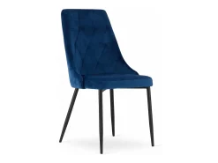Silla Valora IMOLA, terciopelo azul marino, diseño moderno (x3)