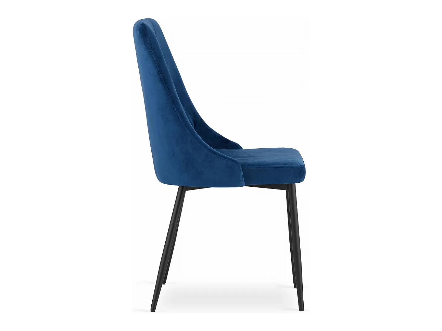 Silla Valora IMOLA, terciopelo azul marino, diseño moderno (x3)