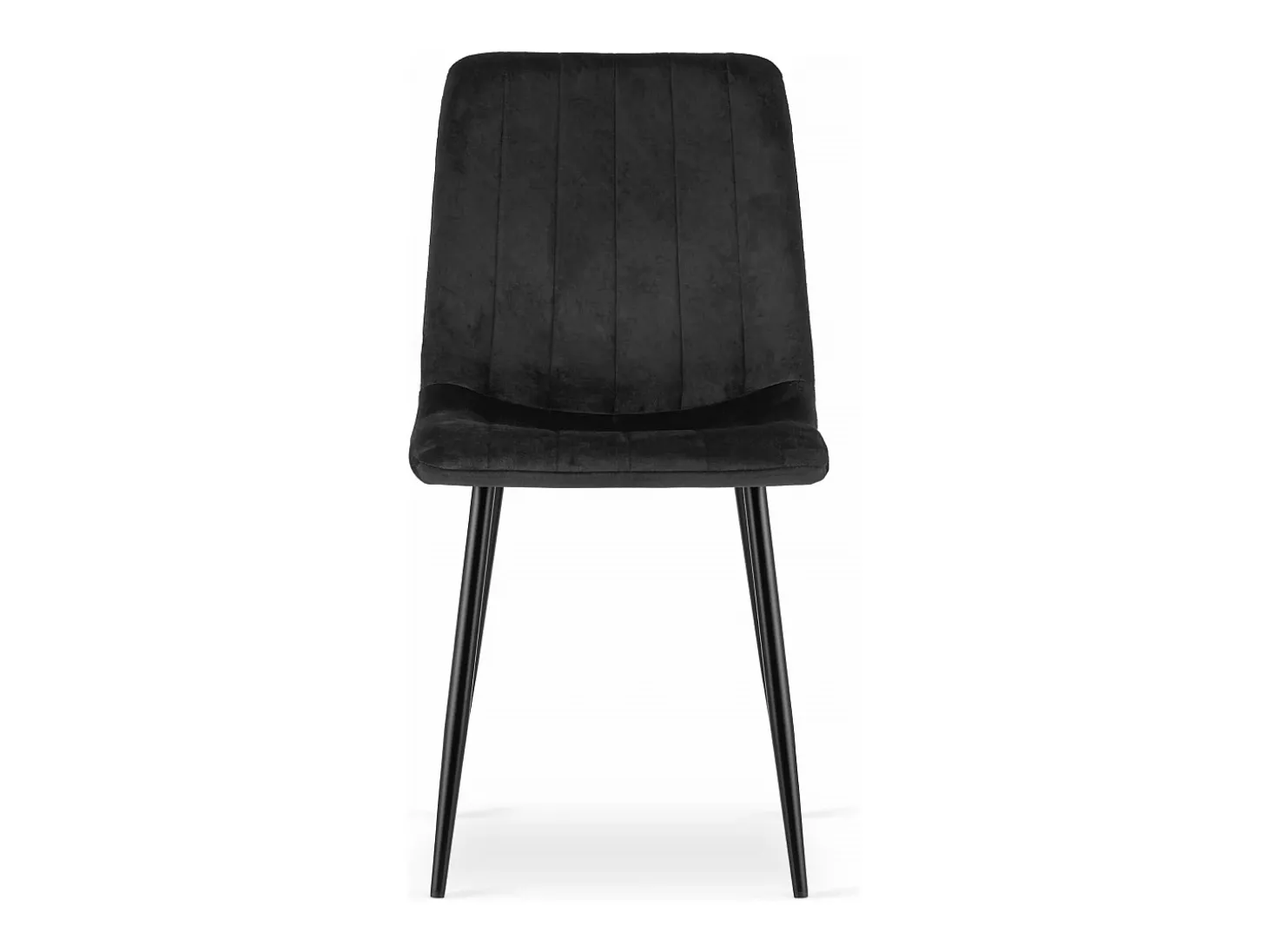 Silla Valora JEWA de terciopelo negro, diseño ergonómico para sala de estar (x3)