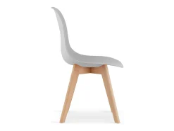 Silla Valora KITO ergonómica con patas de madera gris (x3)