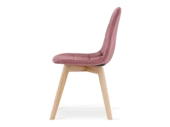 Silla Valora NUUC de terciopelo rosa oscuro, diseño ergonómico (x2)