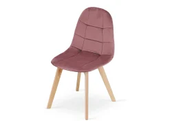 Silla Valora NUUC de terciopelo rosa oscuro, diseño ergonómico (x2)