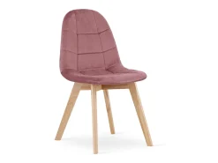 Silla Valora NUUC de terciopelo rosa oscuro, diseño ergonómico x3