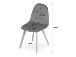 Silla Valora NUUC de terciopelo rosa oscuro, diseño ergonómico x3