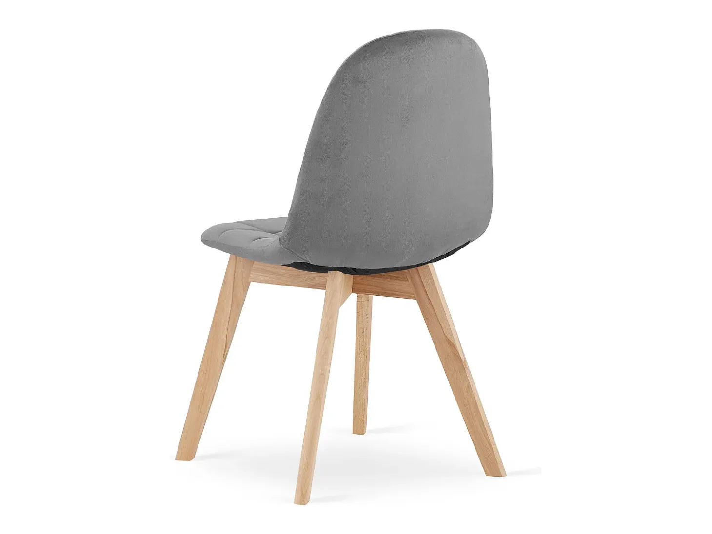Silla Valora NUUC de terciopelo gris oscuro, diseño ergonómico x3