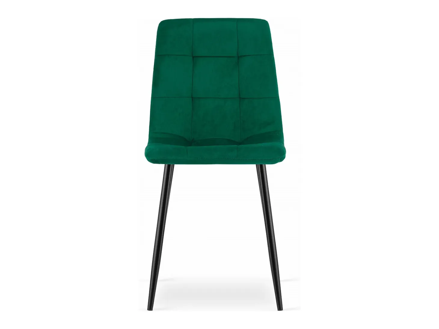 Silla Valora PYRA de terciopelo verde oscuro, diseño moderno (x3)