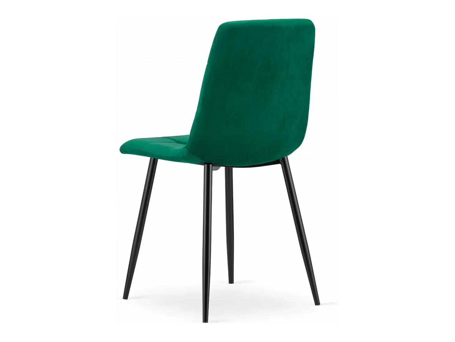 Silla Valora PYRA de terciopelo verde oscuro, diseño moderno (x3)