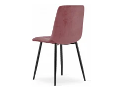 Silla Valora PYRA de terciopelo rosa, diseño moderno para sala de estar (x2)