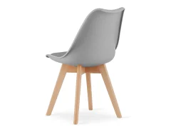 Silla Valora RIKX gris con patas de haya x1 | salón y comedor
