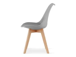 Silla Valora RIKX gris con patas de haya x1 | salón y comedor