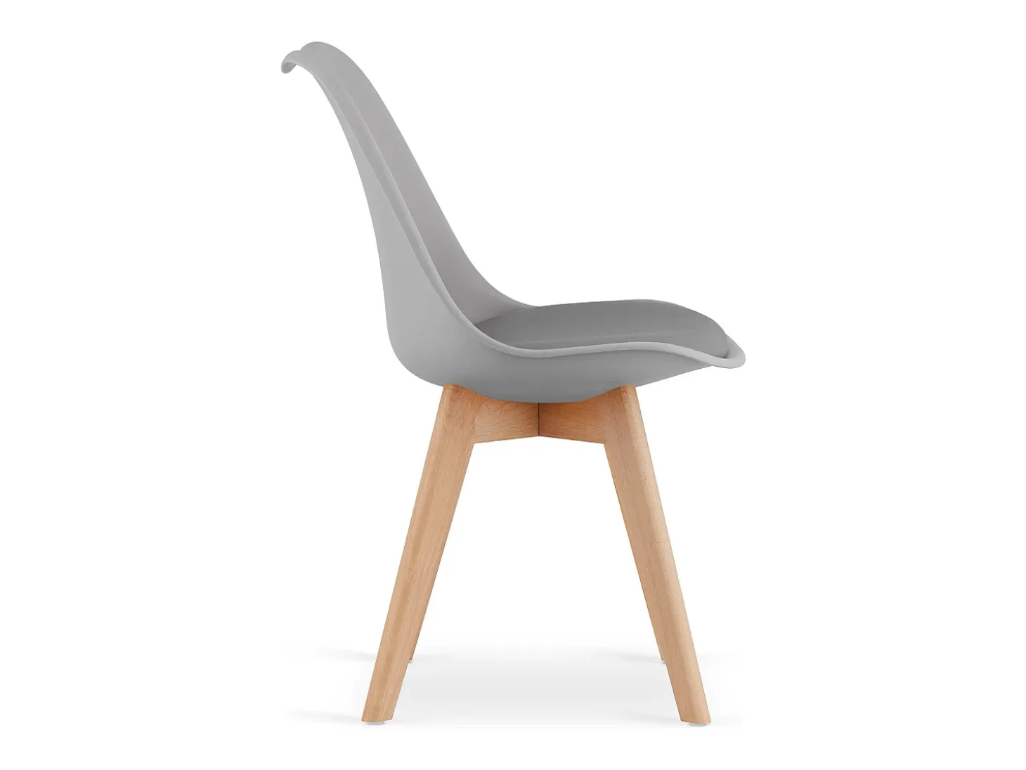 Silla Valora RIKX gris con patas de haya x1 | salón y comedor