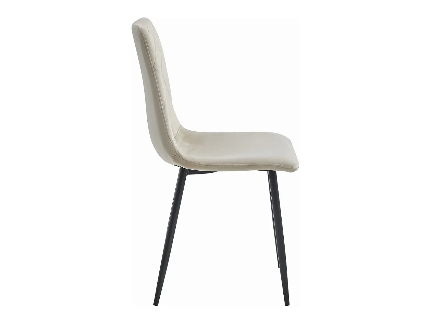 Silla Valora TURIN Terciopelo Beige Diseño Ergonómico x4