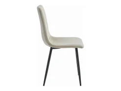 Silla Valora TURIN, terciopelo beige, diseño ergonómico (x3)
