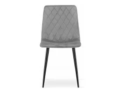 Silla Valora TURIN, terciopelo gris claro, diseño ergonómico (x4)