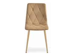 Silla Valora TYRA, terciopelo marrón, patas de madera (x2)
