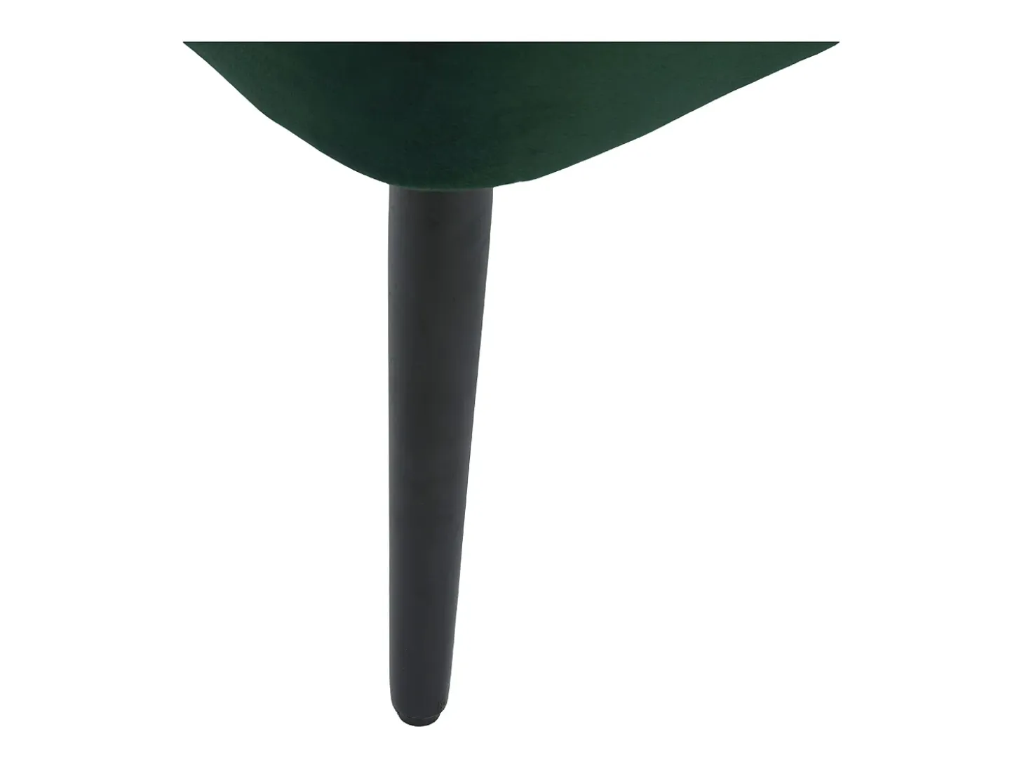 Silla verde - Silla con acabado remachado y patas de madera maciza - terciopelo