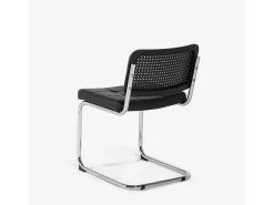 Silla vienesa estilo cantilever de polipiel y diseño moderno Erys Lux