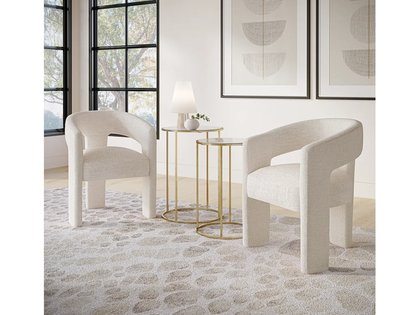 Silla 62x75x58 cm beige Leith LET71N
