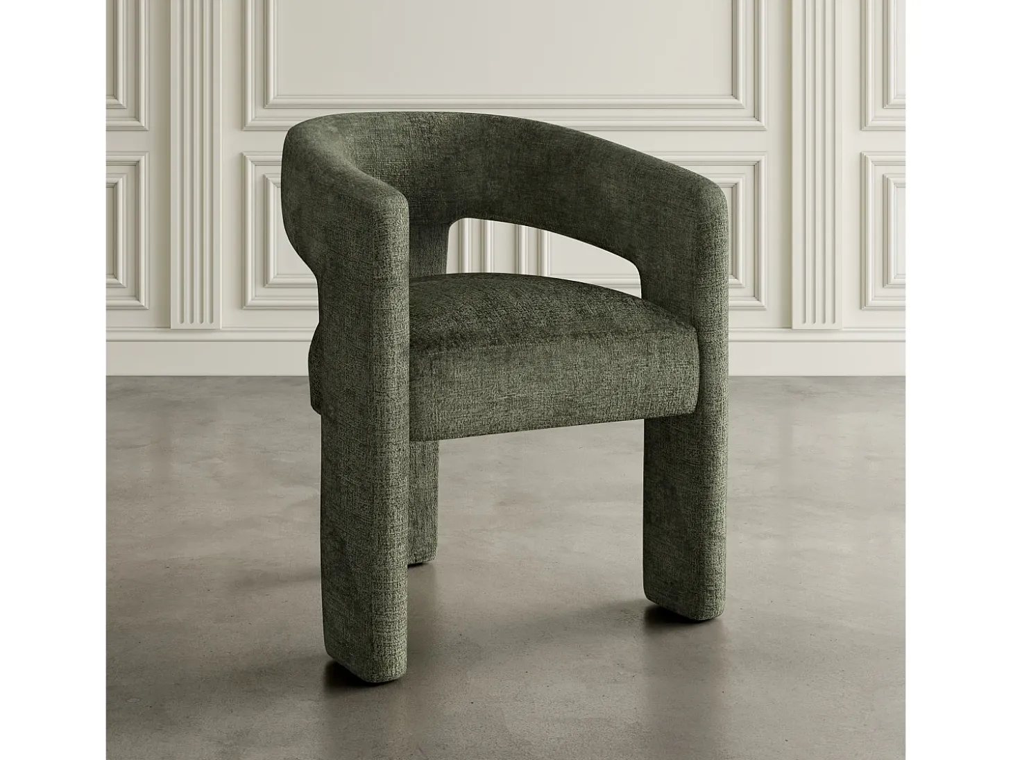 Silla 62x75x58 cm oliva Leith LET71O
