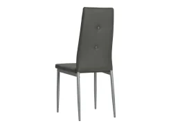 Sillas comedor 6 unidades cuero artificial gris