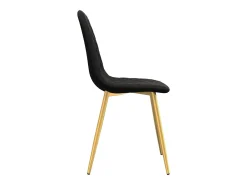 Sillas comedor 2 unidades de terciopelo negro