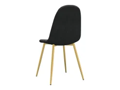 Sillas comedor 2 unidades de terciopelo negro
