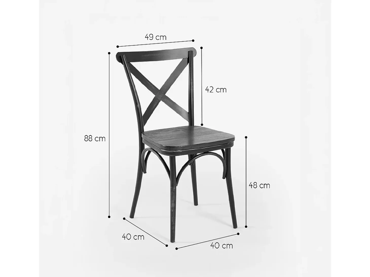 Sillas de cocina comedor metal estilo industrial Steel Vintage