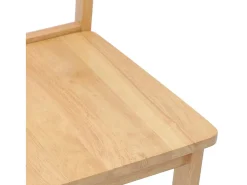 Sillas de comedor 2 uds madera maciza natural caucho