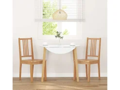 Sillas de comedor 2 unidades madera maciza natural caucho
