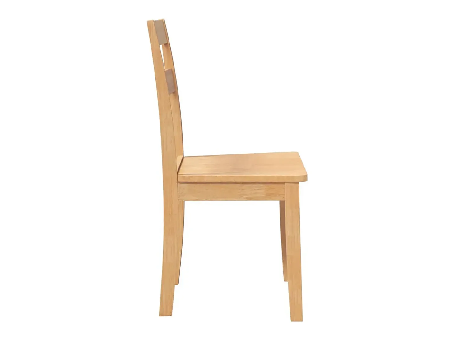 Sillas de comedor 2 unidades madera maciza natural caucho