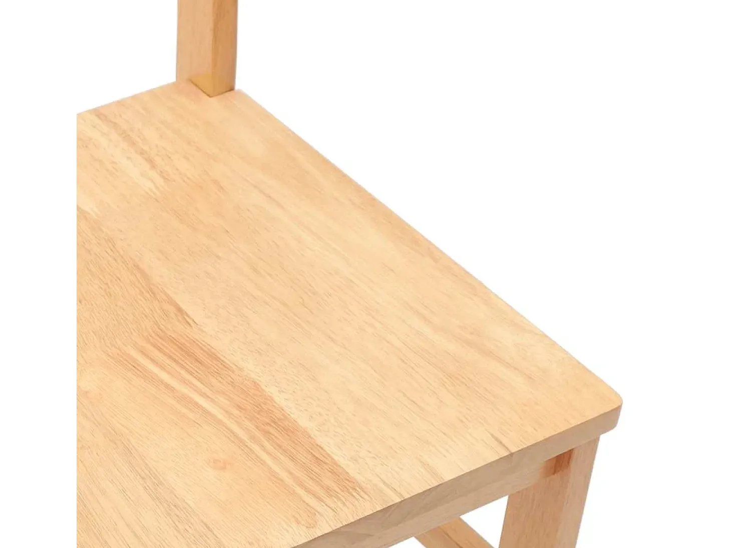 Sillas de comedor 2 piezas madera maciza de caucho