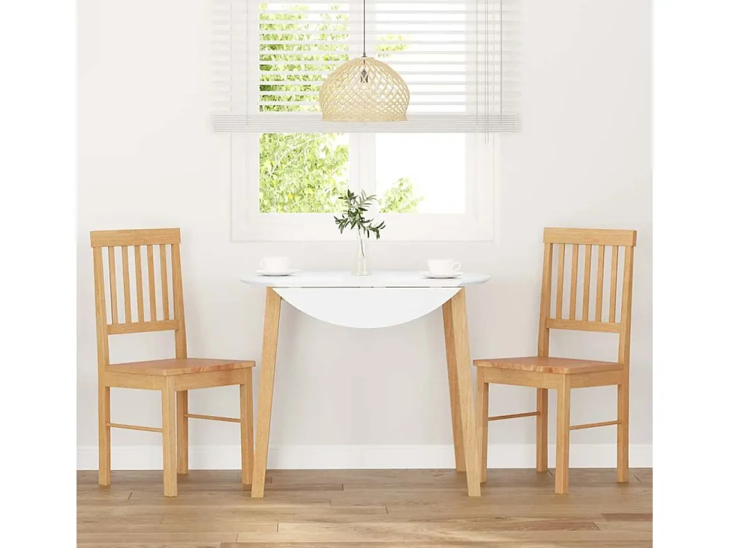 Sillas de comedor 2 piezas madera maciza de caucho