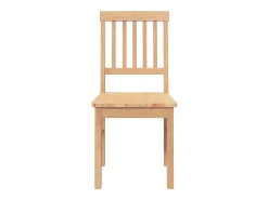 Sillas de comedor 2 piezas madera maciza de caucho