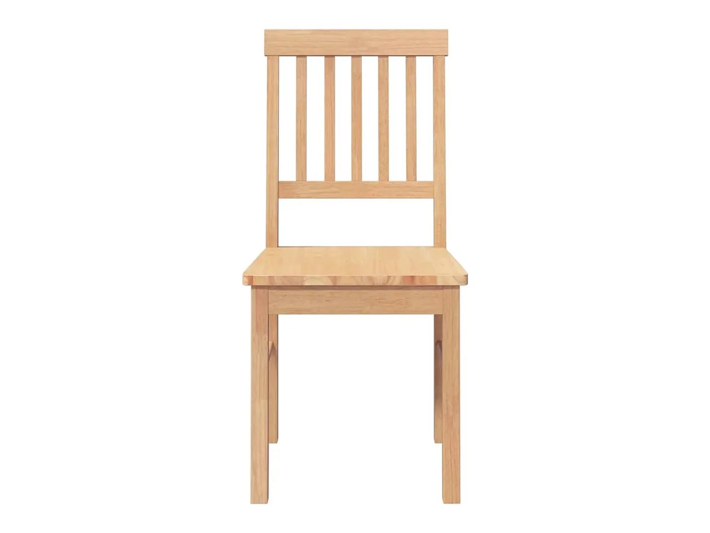 Sillas de comedor 2 piezas madera maciza de caucho