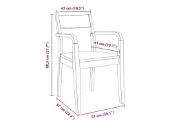Sillas de comedor 2 piezas madera maciza de caucho blanco
