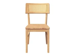 Sillas de comedor 2 piezas madera maciza de caucho