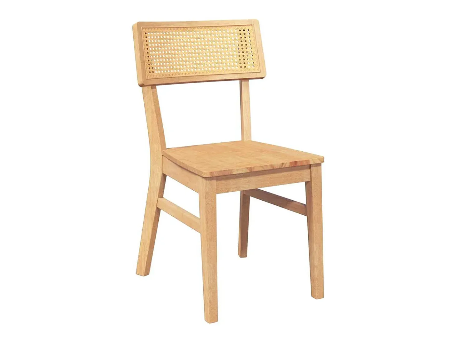 Sillas de comedor 2 piezas madera maciza de caucho
