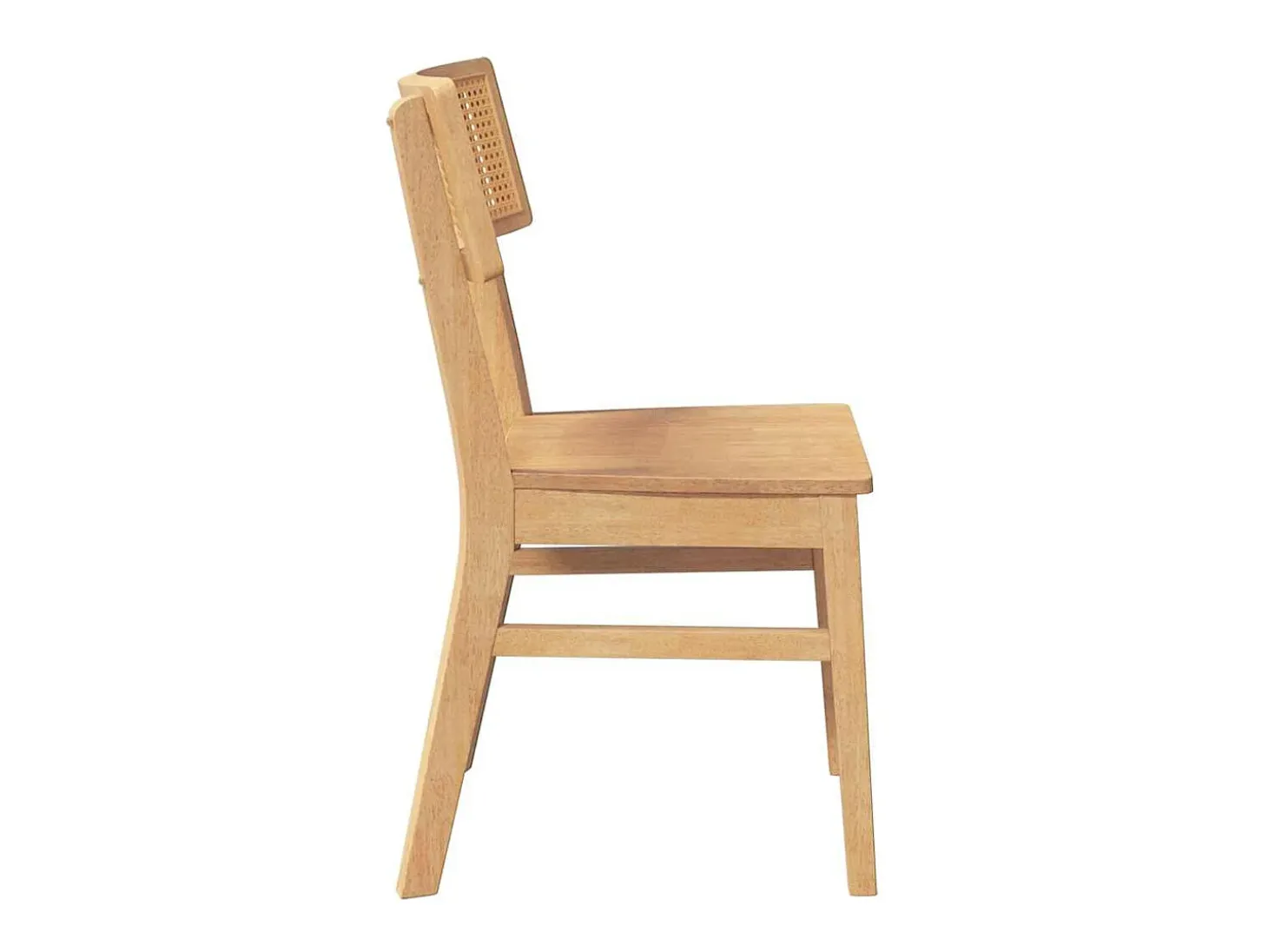 Sillas de comedor 2 piezas madera maciza de caucho