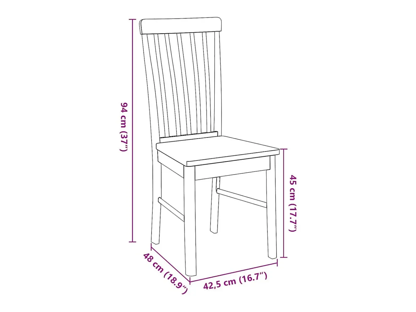 Sillas de comedor 2 piezas madera maciza de caucho blanco