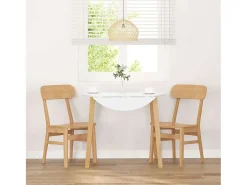 Sillas de comedor 2 piezas madera maciza de caucho