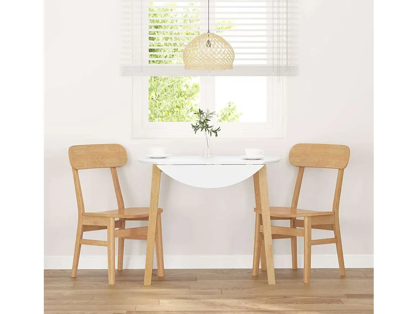 Sillas de comedor 2 piezas madera maciza de caucho