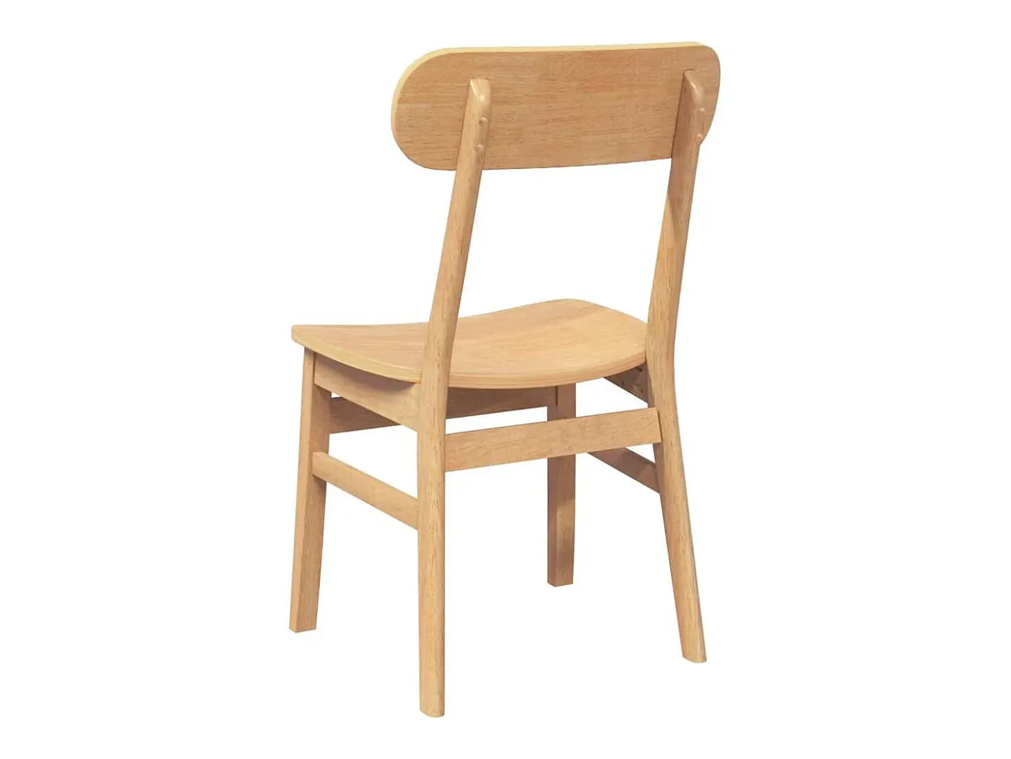 Sillas de comedor 2 piezas madera maciza de caucho